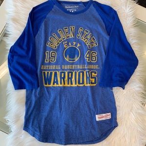 Golden State Warriors Henley Mitchell & Ness Shirt